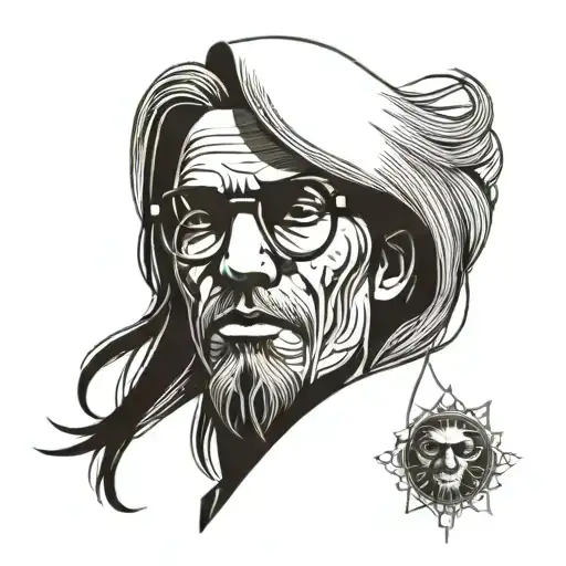 Guy With Long Hair And Glasses