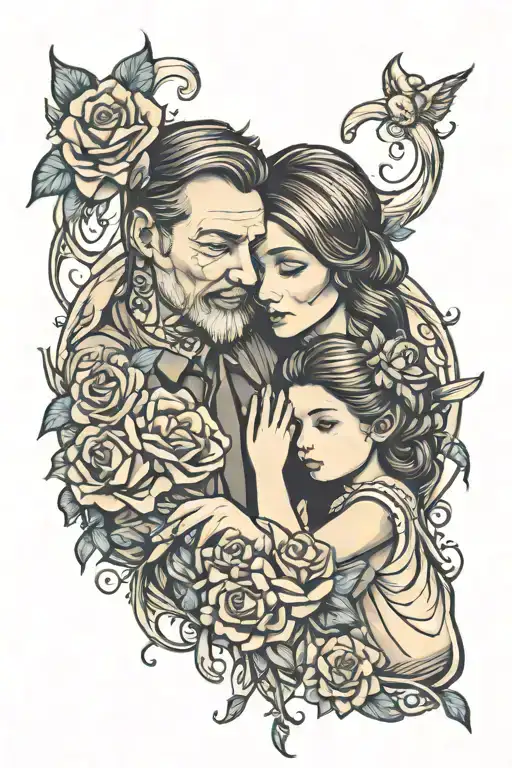 Father Daughter Holding Hands