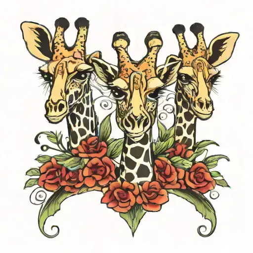 Three Giraffes Country Western