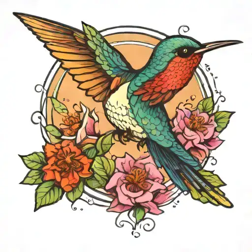 Hummingbird Colorful