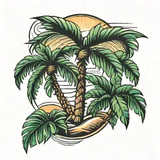 Privat3 Island Palm Tree