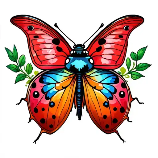 Butterfly And Ladybug