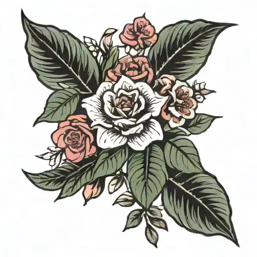 Dainty Flower Bouquet For February January And May