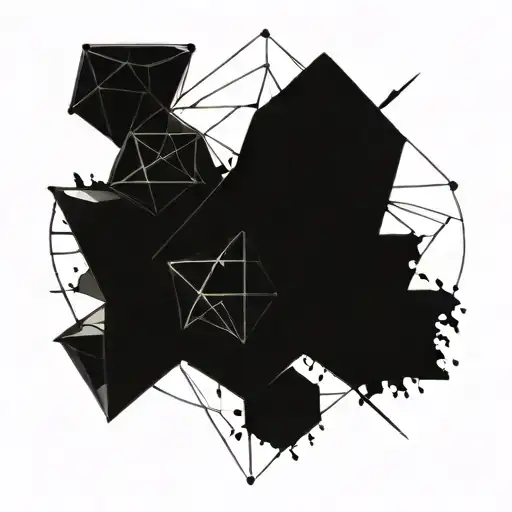 Metatrons Cube With Platonic Solids