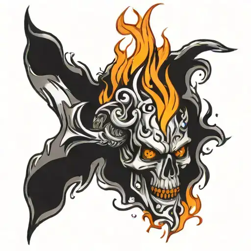 Burning Flames And Fire