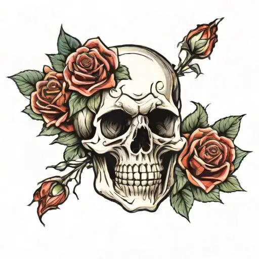 Skull And Roses