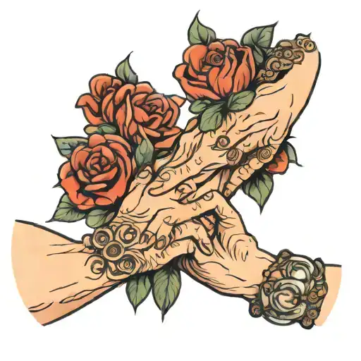 Grandma Holding Hands