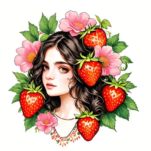 Daughter Strawberries Flowers