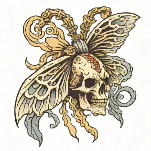 Skull Moth Death Angel