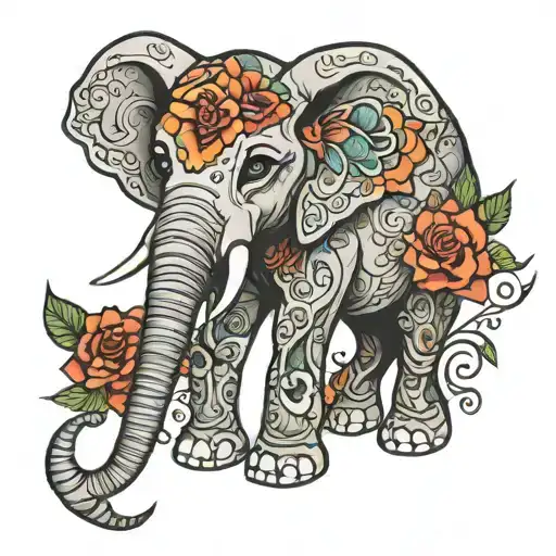 Day Of The Dead Elephant