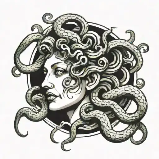 Medusa Head Surrounded