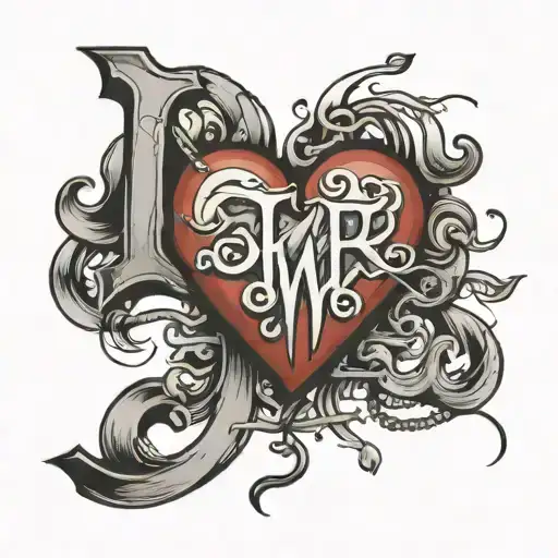 Electrocardiogram With Letters J Yd Love