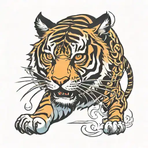 Lightning Walking Tiger