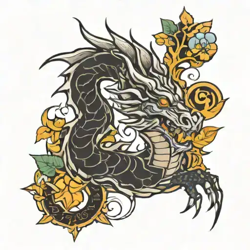 Alchemy Elements Dragon Paganism Inspired