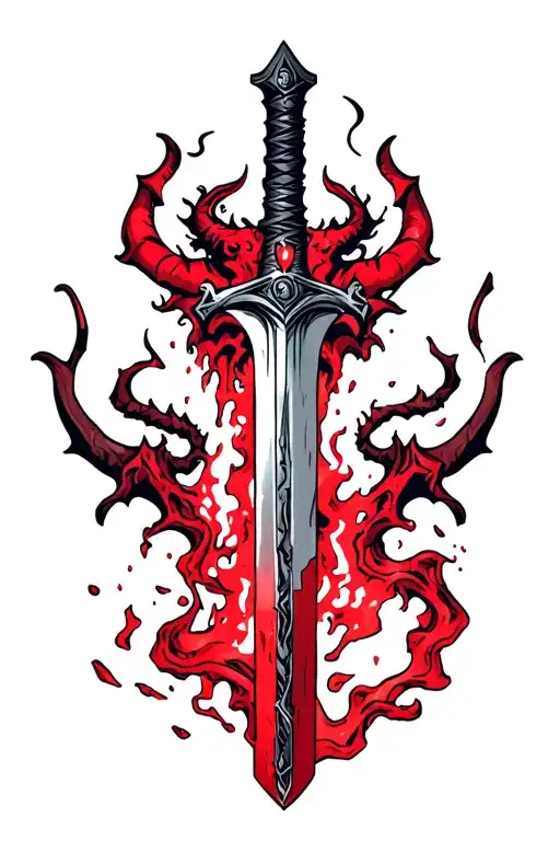 Adventure Time Finns Demon Blood Sword Traditional Style