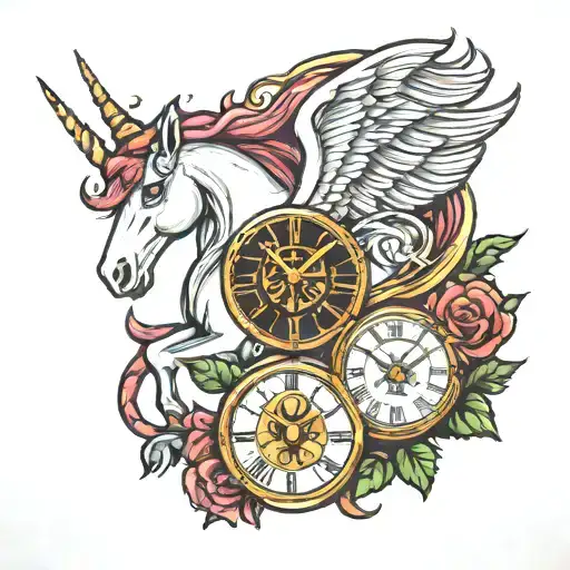 Unicorn Clock