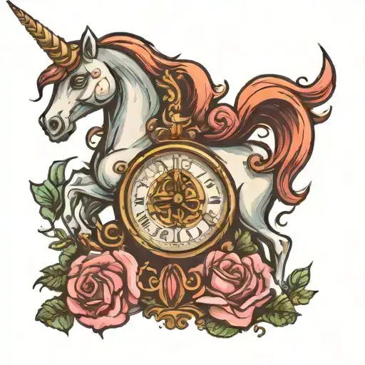 Unicorn Clock