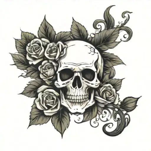 Skull And Roses