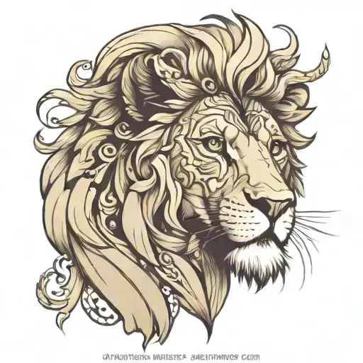 Lion Wiht Portrait