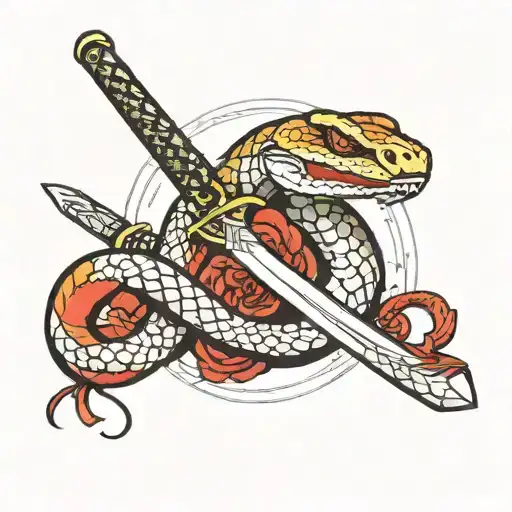 Snake And Katana Sword
