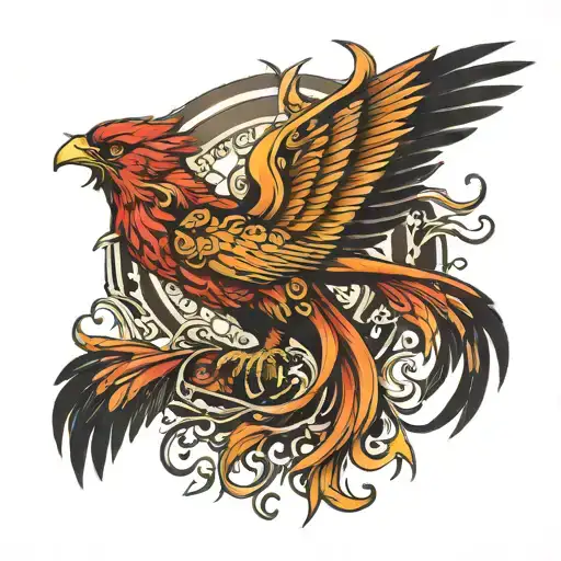 Phoenix Tattoo Design