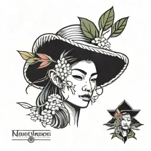 Vietnamese Rice Hat In Fineline Art