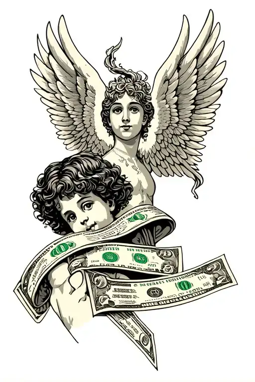 Money And Child Of God Wings