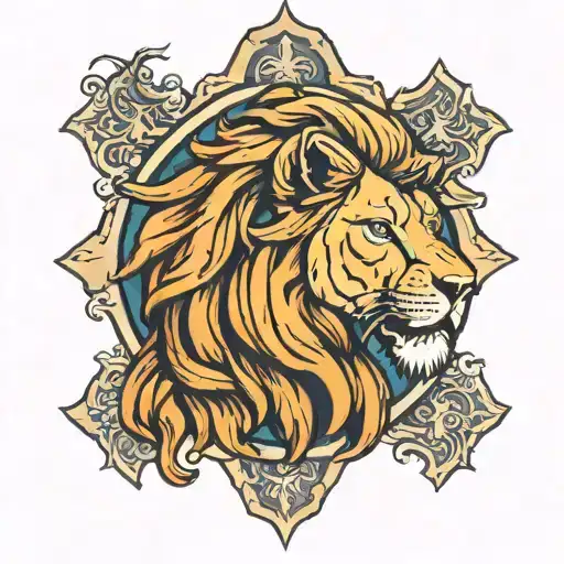 Lion Cross Jesus