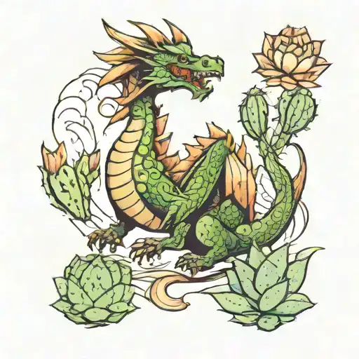 Dragon And Cactus