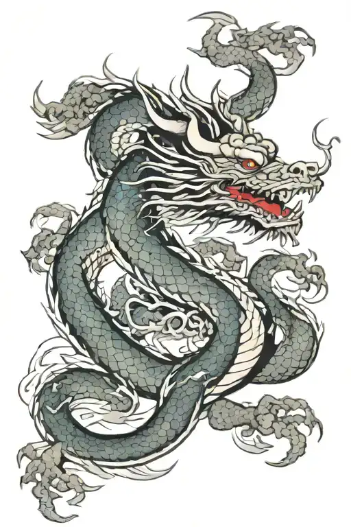 Japanese Dragon Wrapped