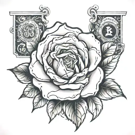 100 Dollar Bill Rose