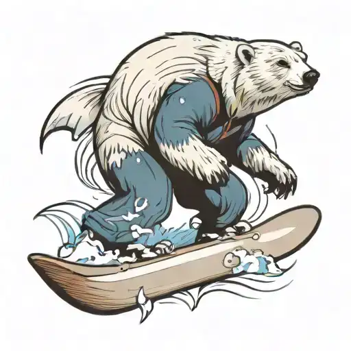 Polar Bear Snowboard
