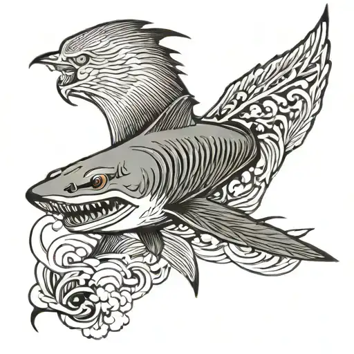 Shark Flying Eagle