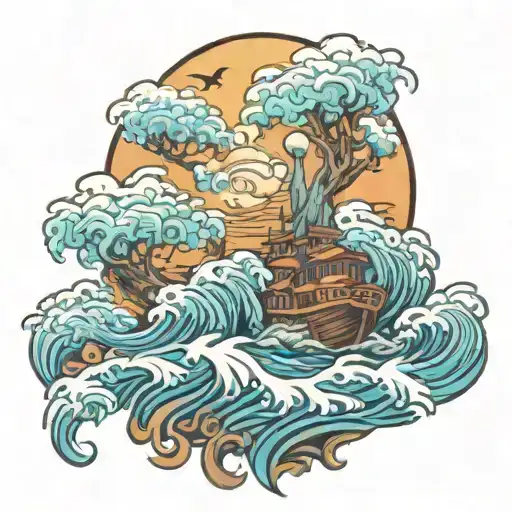 Ocean Scene Rip Son Oldest