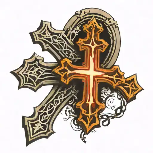 Three Crosses Horizontally A Scar