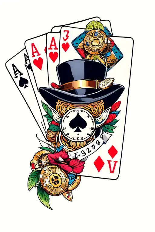 Gambling Themed Sleeve