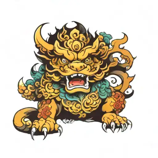 Foo Dog Colored