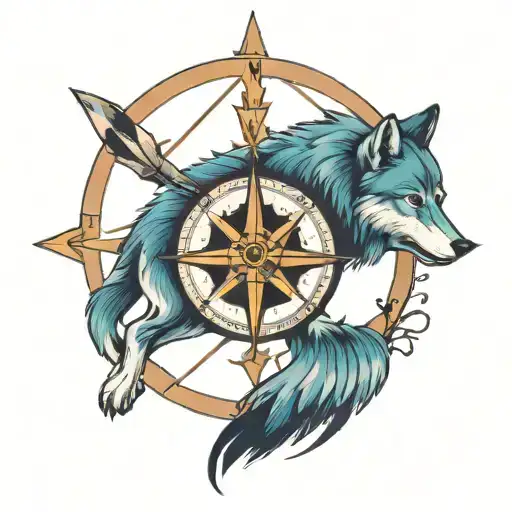 Compass And Wolf