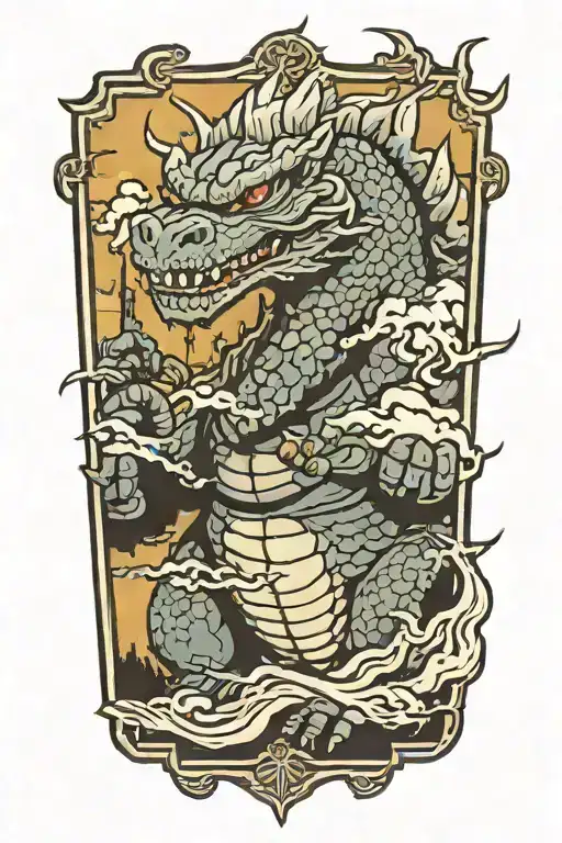 Godzilla Blind With Cane