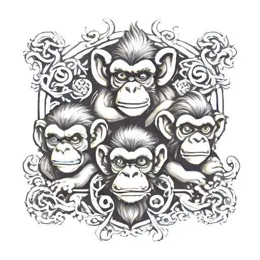 3 Wise Monkeys And The Initial T K O