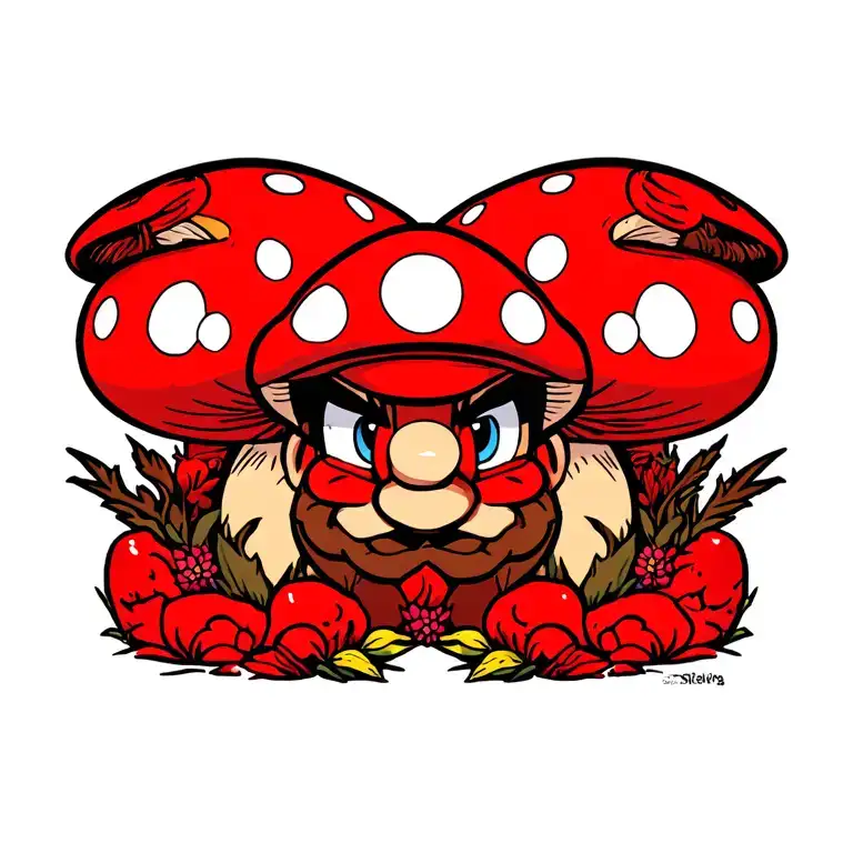 Super Mario Brothers Mushroom Forest