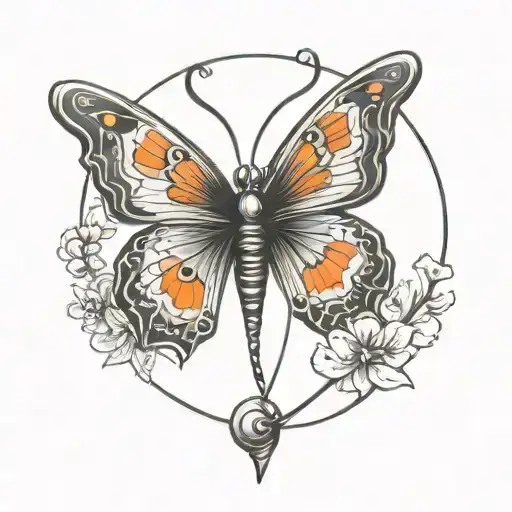 Butterfly With Aries Antenna