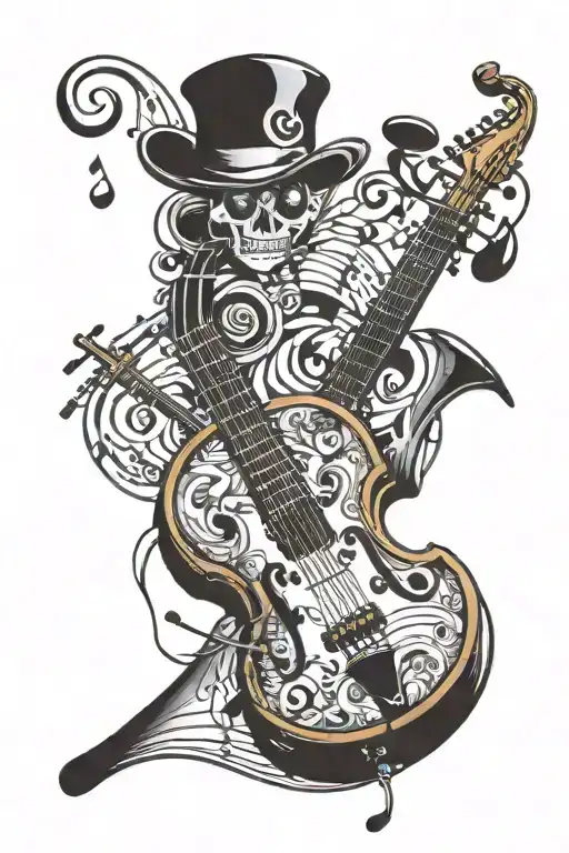 Music Notes And Instruments