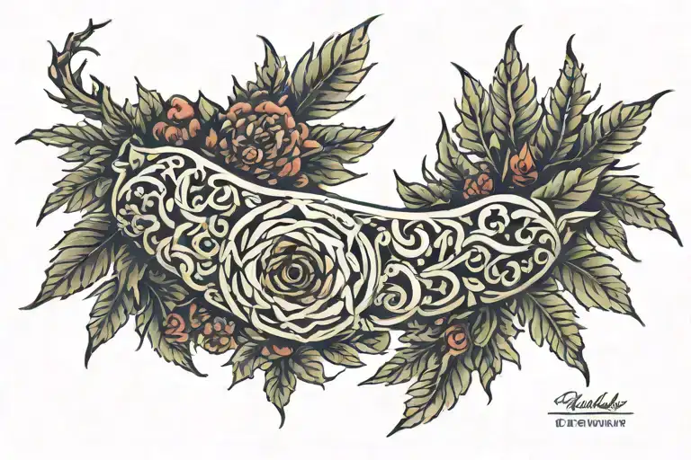 Thorn Ring Around Bicep With Cedrus Libani