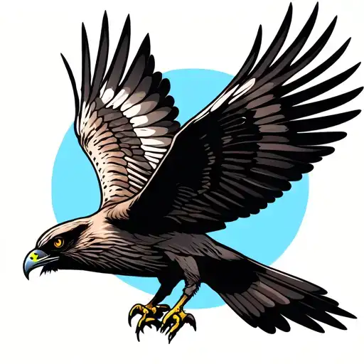 Bold Nighthawk Bird Flying