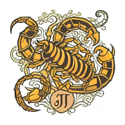 Scorpion And Letters J And I