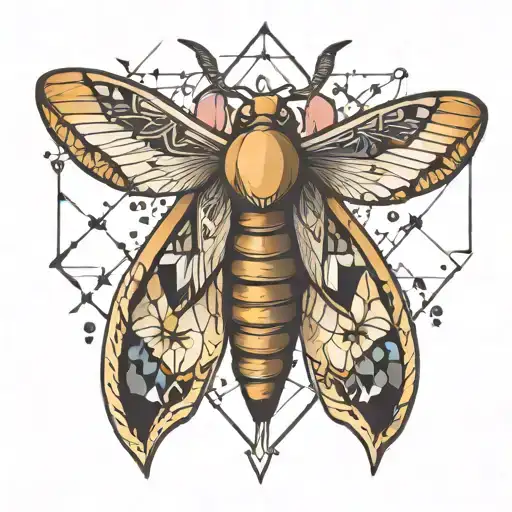 Moth And Geometric