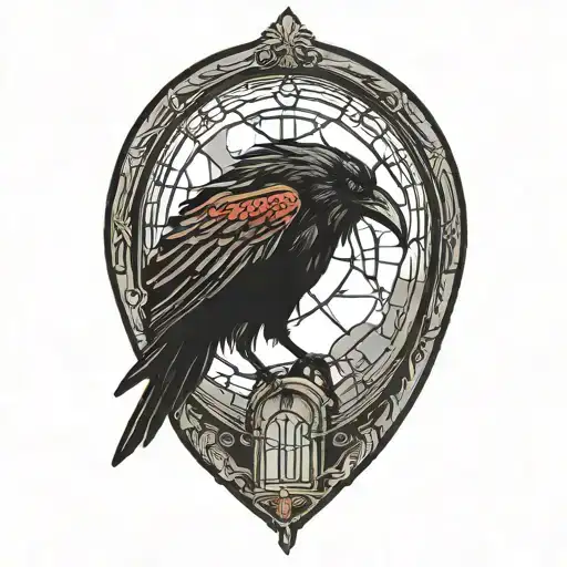 Raven And Broken Window