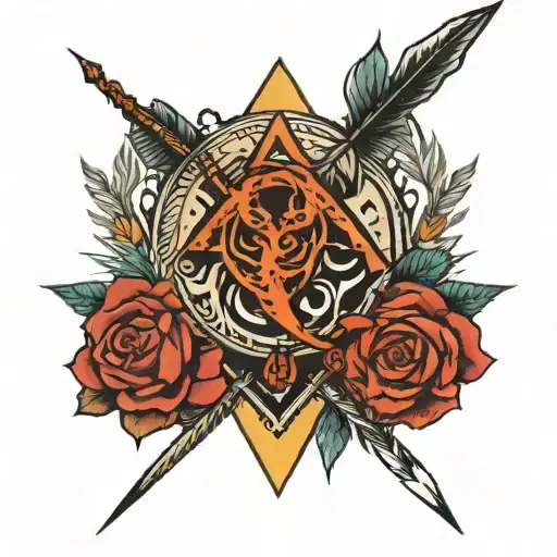 V Pierced By An Arrow