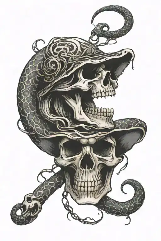 Death Eater Skull And Snake
